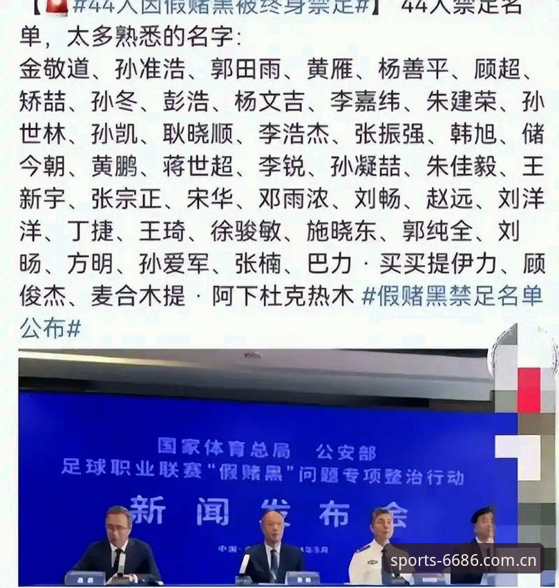 中国足协第三批禁足名单详解：17人终身禁赛，48人遭重罚